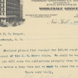 Allen-Ditchett Company, letter