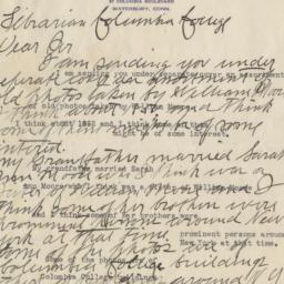 Letter from William Hodges ...